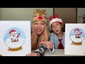 如何画圣诞雪花玻璃球 how to draw a christmas snow globe easy 简笔画 2022