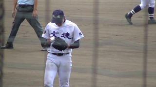 2017　高校野球　熊本　ＲＫＫ旗　文徳　松岡投手