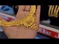 grt light weight gold necklace collection with weight and price light weight gold necklace designs