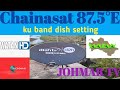 chaina sat 87.5°E new update 2024 !!87e Dish setting @chainasat 87e channel list today 2024