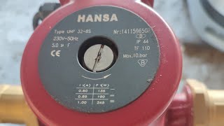 Επισκευή κυκλοφορητή καλοριφέρ HANSA 32-8s -WILO-GRUNDFOS