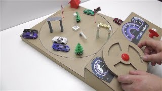 How to make a track car with magnets Desktop Game from Cardboard