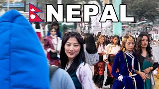 So Many Beautiful Girls in Nepal 😍 *Just WOW!* -  A Full City Tour Video Nepal, Kathmandu