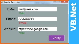 VB.Net - How To Use Regular Expressions In VB.Net [ With Source Code ]