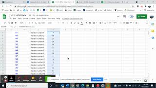 (11-23) Creating a Random Sample in Google Sheets