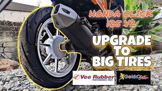 MAGANDANG GULONG PARA SA HONDA CLICK 125 | VEE RUBBER GEKKO STAR | UPGRADE TO BIG TIRES