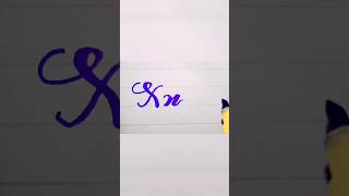 X alphabet calligraphy|Cursive handwriting #calligraphy #alphabet #X alphabet #viral #shorts