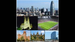 Barcelona is a city on the coast of northeastern Spain