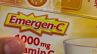 Emergen-C Immune System Supplement Unboxing