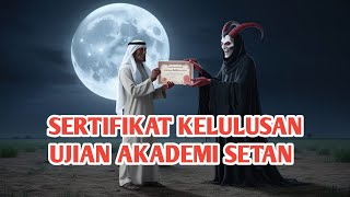 ABU NAWAS MENDAPAT SERTIFIKAT KELULUSAN UJIAN DARI AKADEMI SETAN