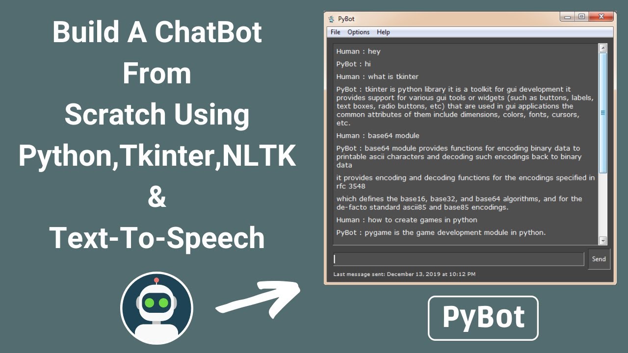 Build A Chatbot Using Python, Tkinter, NLTK & Text-To-Speech