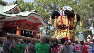 平成29年7月16日　八坂神社夏祭り・西梶太鼓台