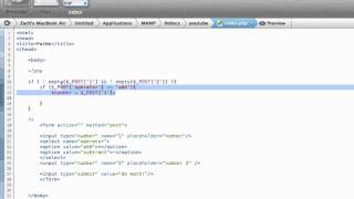 PHP Basics #3: Making a Calculator using HTML Forms