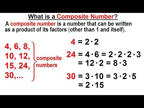 Algebra - Ch. 6: Factoring (5 Of 55) What Is A Composite Number? - YouTube