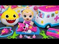 75 Minutes Pinkfong Ambulance ASMR, Satisfying Unboxing Doctor Toys Collection | Tina Unboxing Toys