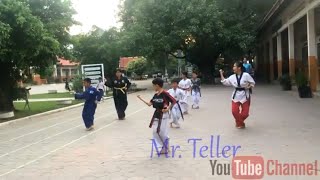 School Kids Taekwondo Training - Watbo Primary, Siem Reap, Cambodia, (EP1)