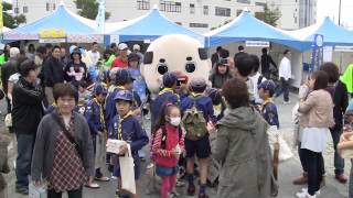 ちっちゃいおっさん　ふれあいの祭典 阪神南ふれあいフェスティバル　in　尼崎の森中央緑地　グリーティング1回目　2013.11.3