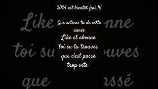 Que retiendra tu de 2024 #art #love #music #wait #2024 #2025 #nextyear