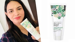 REVIEW + DEMO OF AROMA MAGIC PEPPERMINT EXFO GEL || HINDI