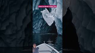 ❄️ Giant Ice Falls in Cave 🧊 #shorts