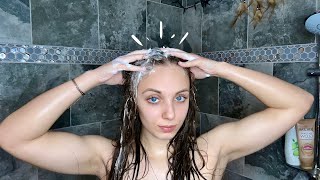 ASMR || Shower Sounds and Hair Shampooing!🚿