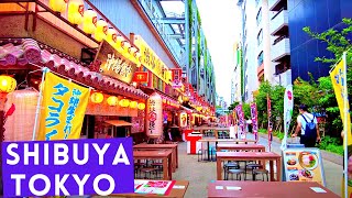 [4K] Evening Walk In SHIBUYA Business Complex | Nonbei Yokocho | Shibuya Walk 2021 | Japan Walk