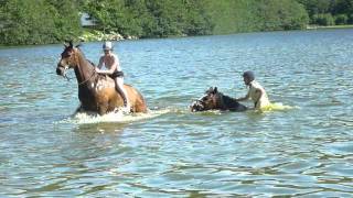 Tonje og Indiana , TRYING to swim haha