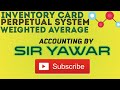 Weighted Average Inventory Costing (WAM) (Perpetual Inventory, COGS, Ending Inventory) | Sir Yawar |