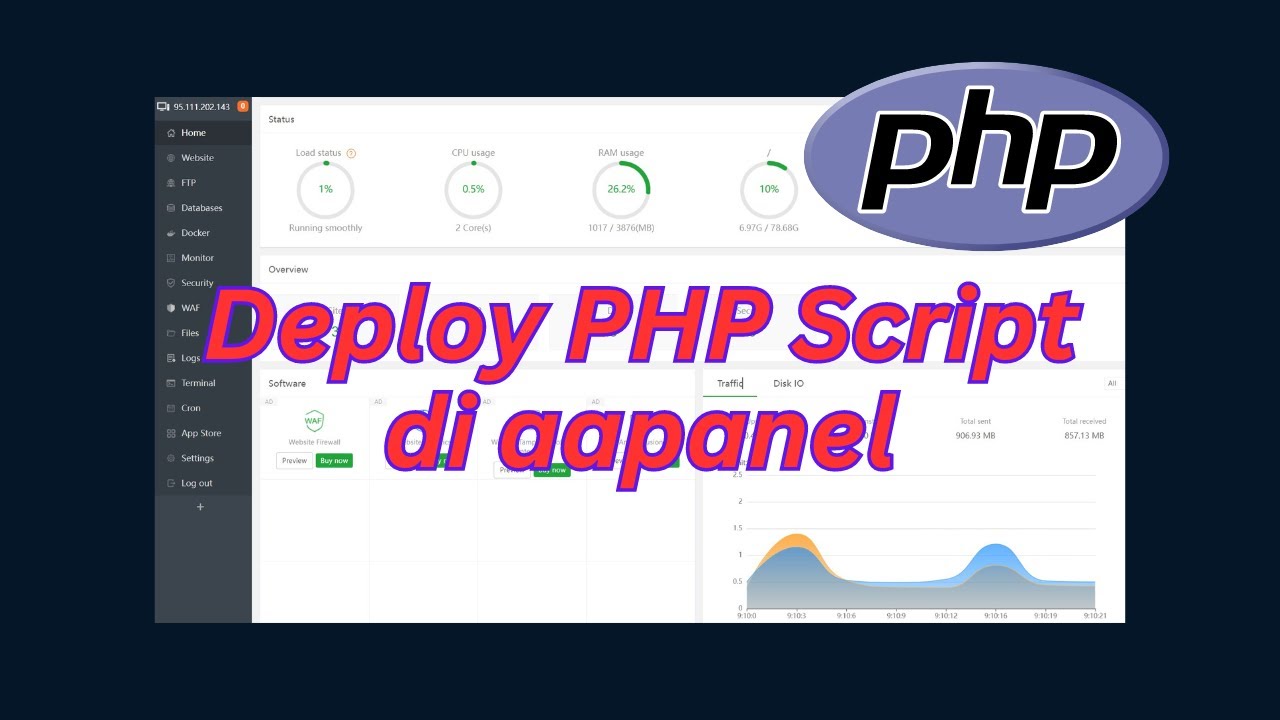 Cara Deploy Atau Hosting Php Script Di Aapanel Youtube