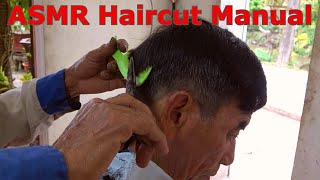 ASMR Haircut Manual Clipper and scissors #2