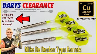 Darts Clearance COPPER TUNGSTEN Darts Review - Mike De Decker Type Barrels