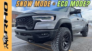 2025 Ram RHO Snow mode vs Auto Mode = ECO mode on MPG Loop?  Cruise control quit working!