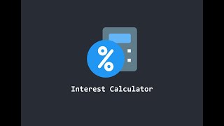 Simple Interest Calculator in JAVA.