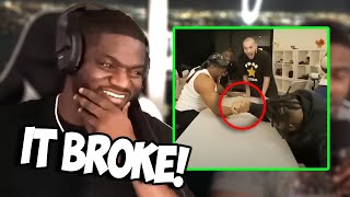 Fresh Reacts To Zias BREAKING Adin Ross' Bodyguards ARM!