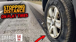 How does tire pressure affect braking performance?