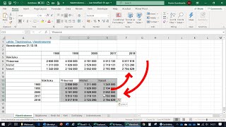 Excel tietojen paikan vaihto (transponointi) funktio | Excel vinkit