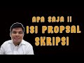 ISI DAN CARA MEMBUAT PROPOSAL SKRIPSI