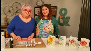 Make It Artsy - Floral greeting cards with Marabu Alcohol Ink