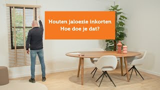 Houten jaloezieën inkorten. Hoe doe je dat?