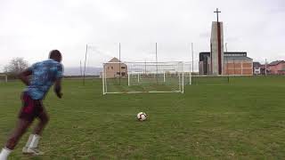 Farouk Miya free kick practice in 5 metres