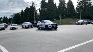 3 Richmond RCMP Explorers Responding Code 3 to an unknown medical call (might be crime related)