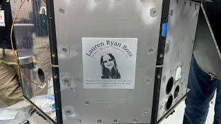 21-year-old's name, face etched onto satellite