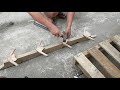 DIY HAT HANGER Organizer Easy From Pallet. Woodworking Project skills