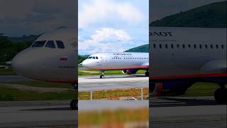 Aeroflot Russian Airlines Airbus A321NEO Landing \u0026 Taxing #youtubeshorts