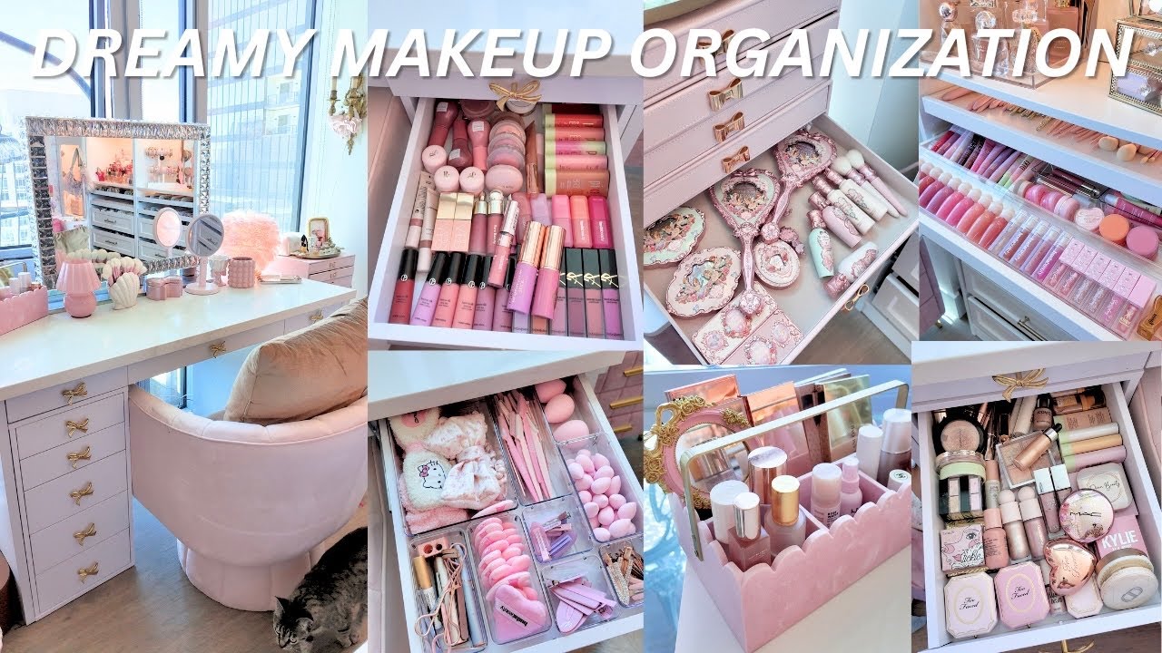 Organizing My Entire Makeup Collection рџњёaesthetic Storage Ideas Youtube