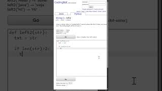 🧮 CodingBat – Python - String 1 - 11 left2 #codingbat #pythonprogramming #pythonbasics