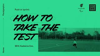 How to do the 20m Push or Sprint Test