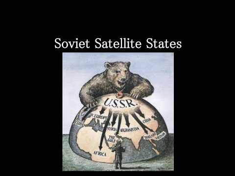 Why were nations like Poland Czechoslovakia and Romania considered satellite states of the Soviet Union during the Cold War?