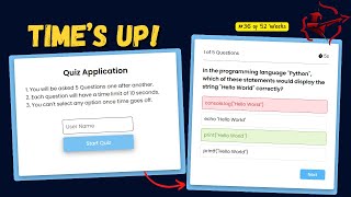 Quiz App with JavaScript: Complete Build from HTML to Results