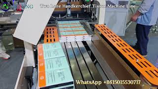 Meijing Machinery New Double-Line Handkerchief Tissue Machine /Pocket Tissue Production Line